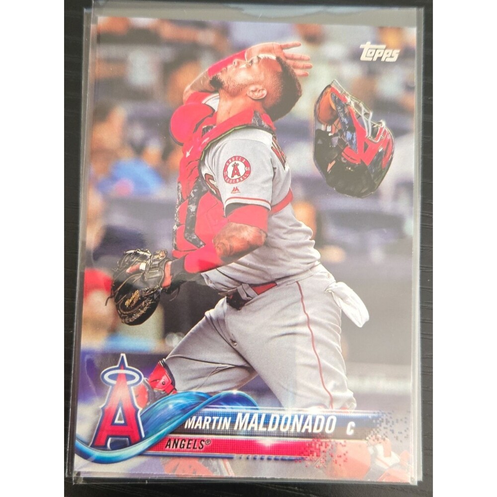 2018 Topps #24 Martin Maldonado - Los Angeles Angels Baseball Card